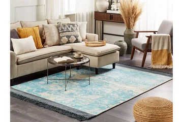 Akarsu Viskosematte 160x230 cm - Blå - Tekstiler & tepper - Teppe & matte - Moderne matte - Viskosematter