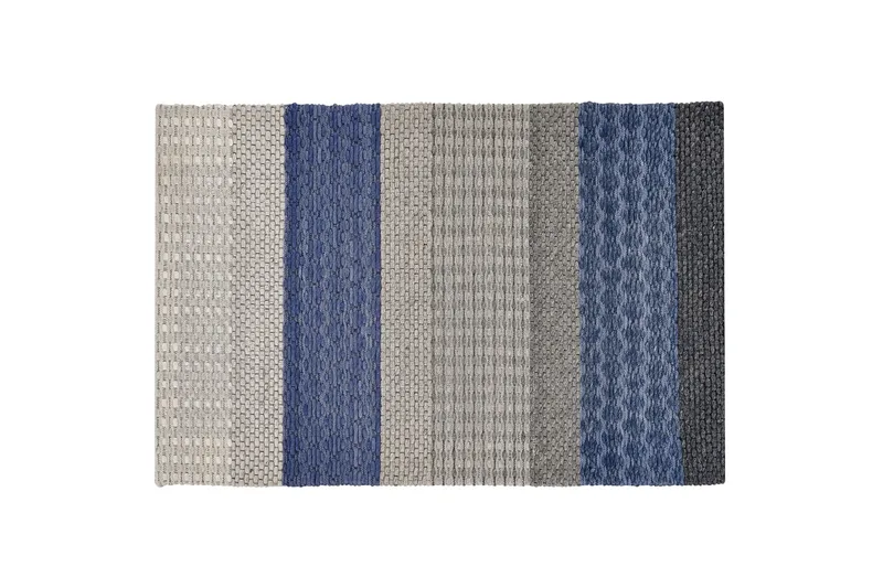 Akkaya Bomullsteppe 140x200 cm, Svart/hvit