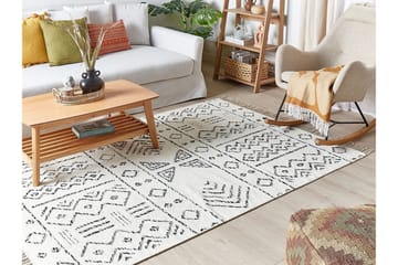 Alkent Ullteppe 140x200 cm - Svart/hvit - Tekstiler & tepper - Teppe & matte - Moderne matte - Ullteppe