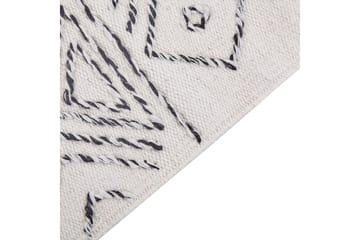 Alkent Ullteppe 160x230 cm - Svart/hvit - Tekstiler & tepper - Teppe & matte - Moderne matte - Ullteppe