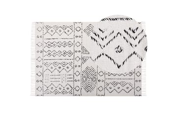 Alkent Ullteppe 160x230 cm - Svart/hvit - Tekstiler & tepper - Teppe & matte - Moderne matte - Ullteppe