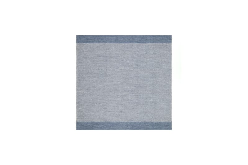 Alva Bomullsteppe 240x240 cm Kvadratisk - Blå - Tekstiler & tepper - Teppe & matte - Moderne matte - Bomullsmatter