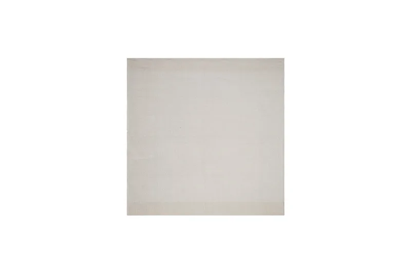 Alva Bomullsteppe 240x240 cm Kvadratisk - Krem - Tekstiler & tepper - Teppe & matte - Moderne matte - Bomullsmatter