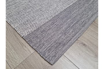Alva Bomullsteppe 75x150 cm Oval - Grå - Tekstiler & tepper - Teppe & matte - Moderne matte - Bomullsmatter