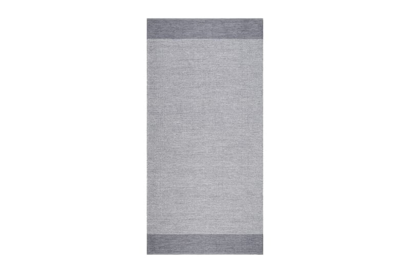 Alva Bomullsteppe 75x150 cm Oval - Grå - Tekstiler & tepper - Teppe & matte - Moderne matte - Bomullsmatter