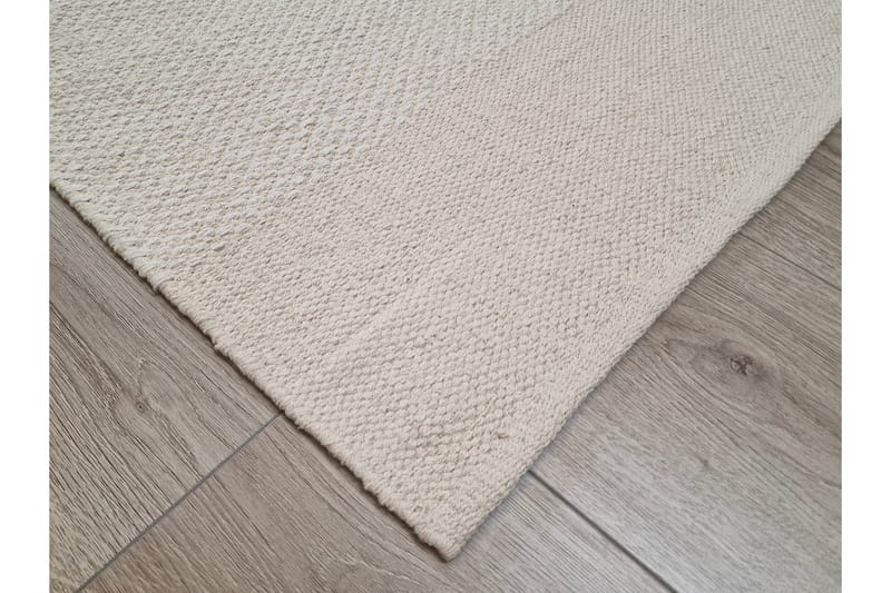 Alva Bomullsteppe 75x150 cm Oval - Krem - Tekstiler & tepper - Teppe & matte - Moderne matte - Bomullsmatter