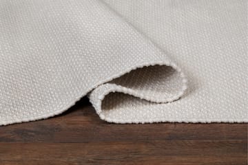 Alva Bomullsteppe 75x150 cm Oval - Krem - Tekstiler & tepper - Teppe & matte - Moderne matte - Bomullsmatter