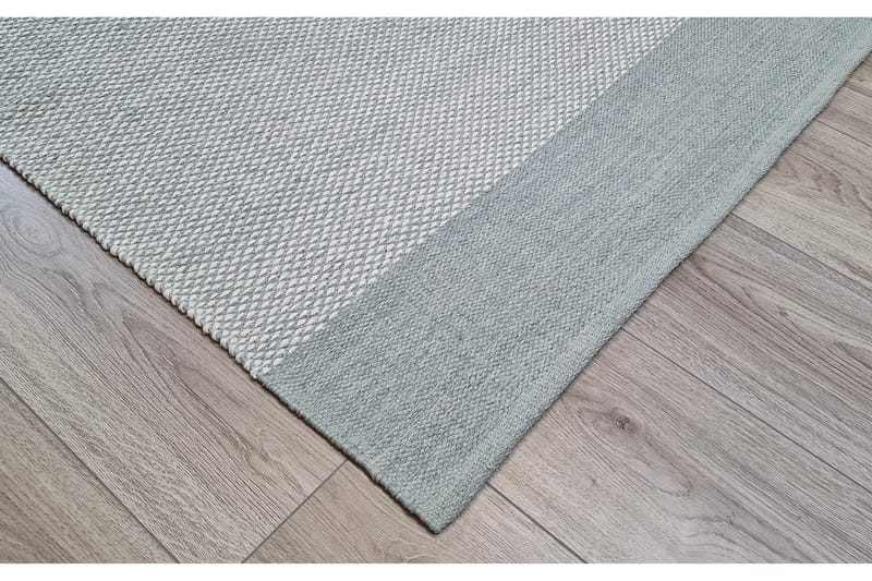 Alva Bomullsteppe 75x150 cm Oval - Lysegrønn - Tekstiler & tepper - Teppe & matte - Moderne matte - Bomullsmatter