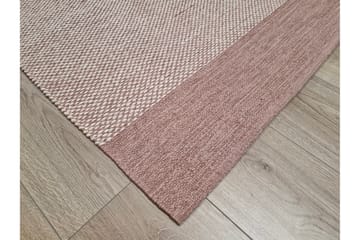 Alva Bomullsteppe 75x150 cm Oval - Rosa - Tekstiler & tepper - Teppe & matte - Moderne matte - Bomullsmatter