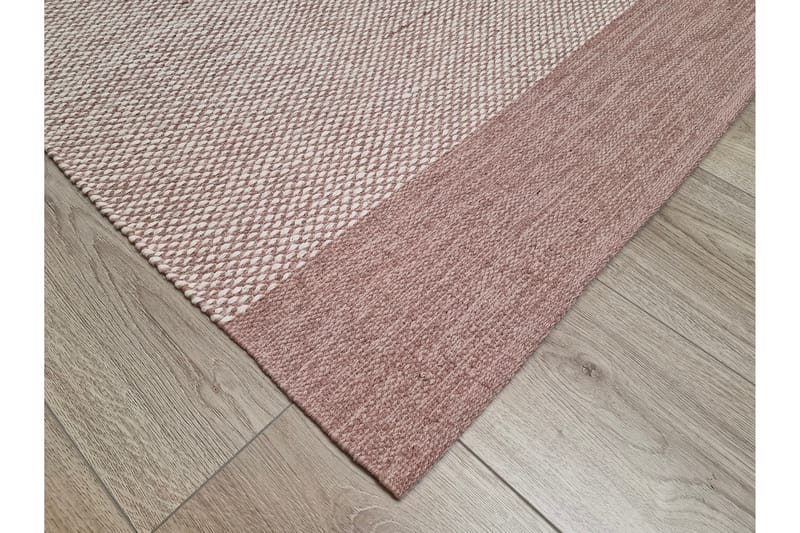 Alva Bomullsteppe 75x150 cm Oval - Rosa - Tekstiler & tepper - Teppe & matte - Moderne matte - Bomullsmatter