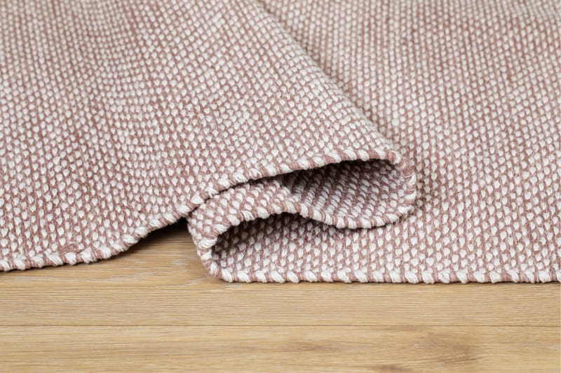 Alva Bomullsteppe 75x150 cm Oval - Rosa - Tekstiler & tepper - Teppe & matte - Moderne matte - Bomullsmatter