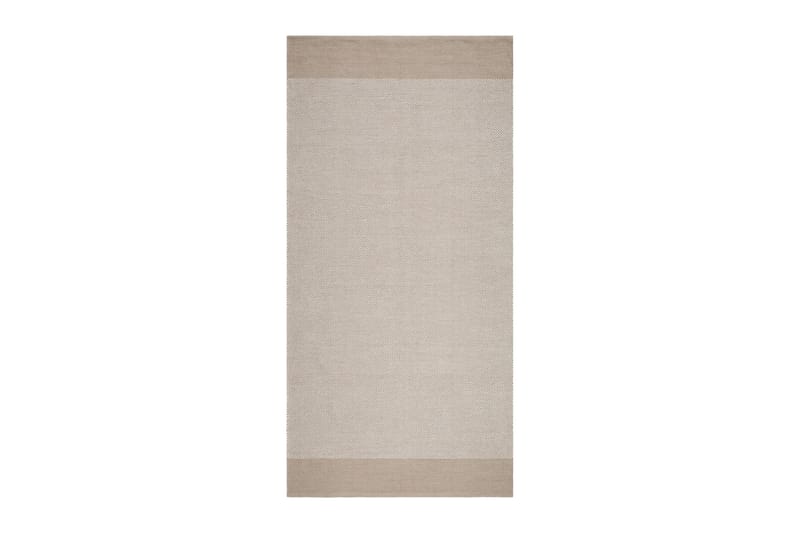 Alva Bomullsteppe 75x150 cm Oval - Sand - Tekstiler & tepper - Teppe & matte - Moderne matte - Bomullsmatter