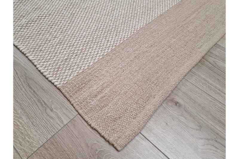 Alva Bomullsteppe 75x150 cm Oval - Sand - Tekstiler & tepper - Teppe & matte - Moderne matte - Bomullsmatter