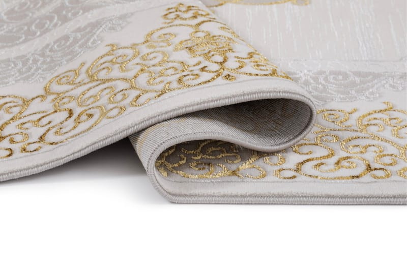 Ankara Wiltonteppe 80x150 cm - Beige/Gull - Tekstiler & tepper - Teppe & matte - Moderne matte - Wiltontepper