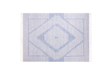 Ansar Bomullsteppe 140x200 cm - Blå - Tekstiler & tepper - Teppe & matte - Moderne matte - Bomullsmatter