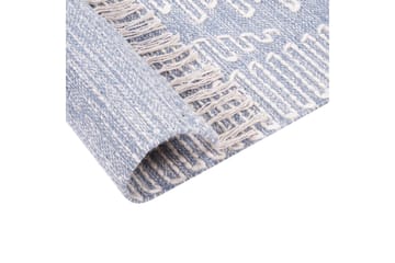 Ansar Bomullsteppe 160x230 cm - Blå - Tekstiler & tepper - Teppe & matte - Moderne matte - Bomullsmatter