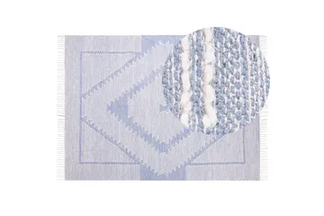 Ansar Bomullsteppe 160x230 cm - Blå - Tekstiler & tepper - Teppe & matte - Moderne matte - Bomullsmatter