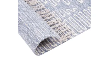 Ansar Bomullsteppe 80x150 cm - Blå - Tekstiler & tepper - Teppe & matte - Moderne matte - Bomullsmatter