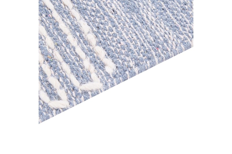 Ansar Bomullsteppe 80x150 cm - Blå - Tekstiler & tepper - Teppe & matte - Moderne matte - Bomullsmatter