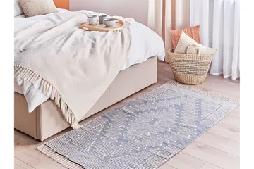 Ansar Bomullsteppe 80x150 cm - Blå - Tekstiler & tepper - Teppe & matte - Moderne matte - Bomullsmatter