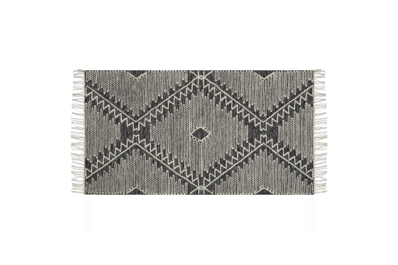 Arbaa Bomullsteppe 140x200 cm, Svart/hvit