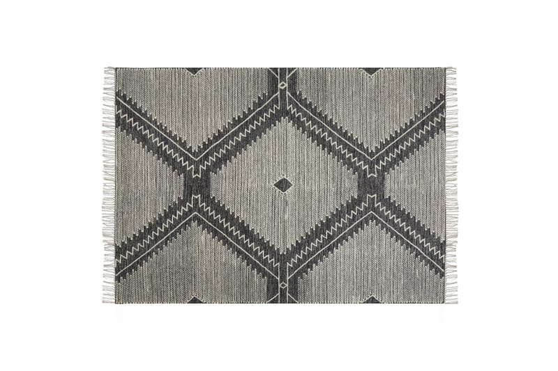 Arbaa Bomullsteppe 160x230 cm, Svart/hvit