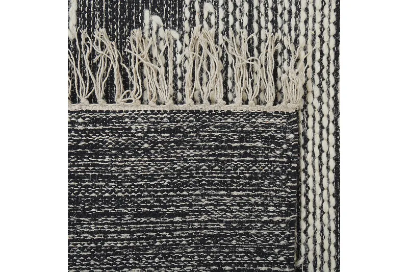 Arbaa Bomullsteppe 160x230 cm - Svart/hvit - Tekstiler & tepper - Teppe & matte - Moderne matte - Bomullsmatter