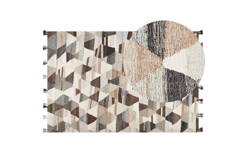 Argavand Ullteppe 200x300 cm - Beige - Tekstiler & tepper - Teppe & matte - Moderne matte - Ullteppe