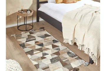 Argavand Ullteppe 80x150 cm - Beige - Tekstiler & tepper - Teppe & matte - Moderne matte - Ullteppe