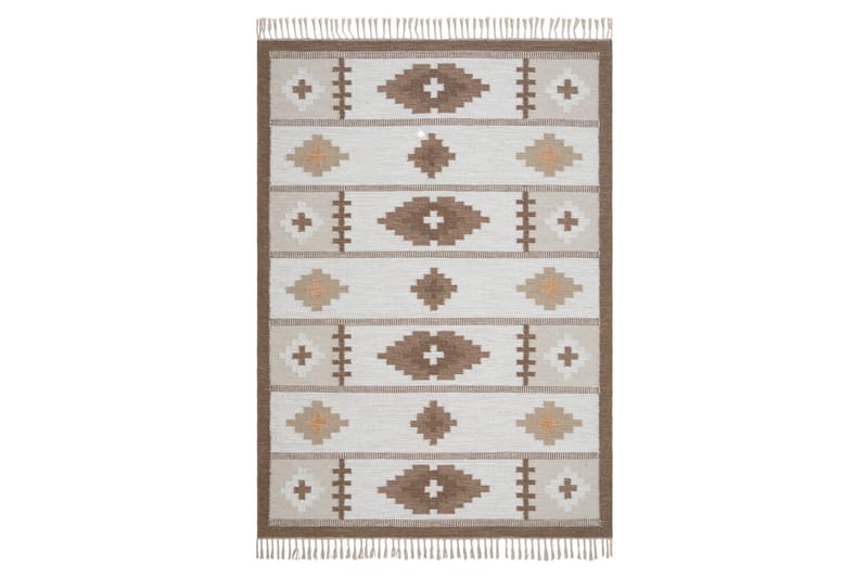 Arvika Ullteppe 140x200 cm Rektangulær - Beige - Tekstiler & tepper - Teppe & matte - Moderne matte - Ullteppe
