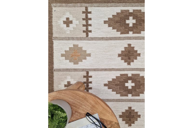 Arvika Ullteppe 160x230 cm Rektangulær - Beige - Tekstiler & tepper - Teppe & matte - Moderne matte - Ullteppe