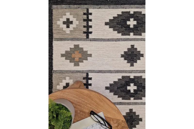 Arvika Ullteppe 160x230 cm Rektangulær - Grå - Tekstiler & tepper - Teppe & matte - Moderne matte - Ullteppe