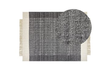 Atlanti Ullteppe 160x230 cm - Svart/hvit - Tekstiler & tepper - Teppe & matte - Moderne matte - Ullteppe