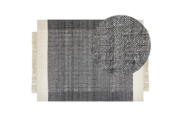 Atlanti Ullteppe 160x230 cm - Svart/hvit - Tekstiler & tepper - Teppe & matte - Moderne matte - Ullteppe