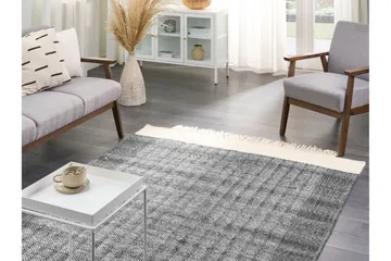 Atlanti Ullteppe 160x230 cm - Svart/hvit - Tekstiler & tepper - Teppe & matte - Moderne matte - Ullteppe