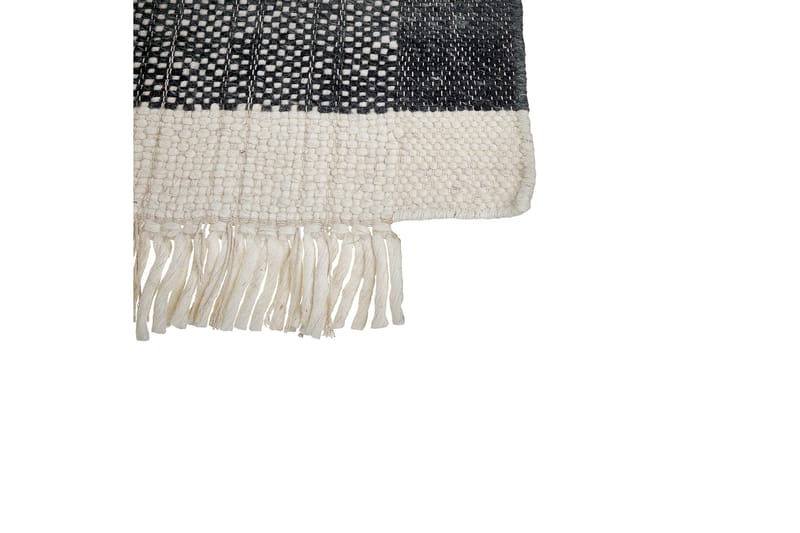 Atlanti Ullteppe 80x150 cm - Svart/hvit - Tekstiler & tepper - Teppe & matte - Moderne matte - Ullteppe