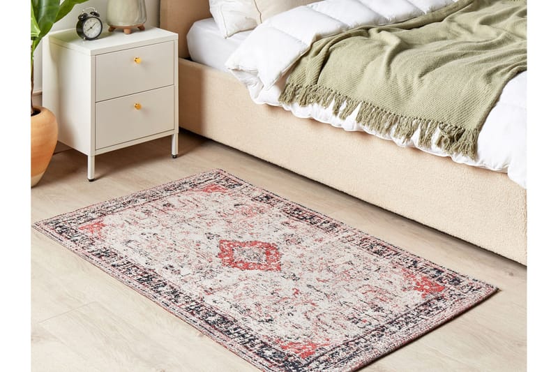 Attera Bomullsteppe 80x150 cm - Rød - Tekstiler & tepper - Teppe & matte - Moderne matte - Bomullsmatter