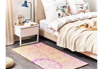 Avanos Ullteppe 80x150 cm - Rosa - Tekstiler & tepper - Teppe & matte - Moderne matte - Ullteppe