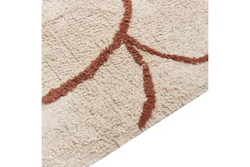 Avdan Bomullsteppe 200x200 cm Kvadratisk - Beige - Tekstiler & tepper - Teppe & matte - Moderne matte - Bomullsmatter