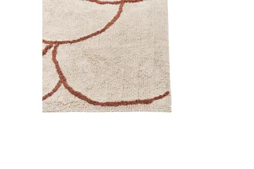 Avdan Bomullsteppe 200x200 cm Kvadratisk - Beige - Tekstiler & tepper - Teppe & matte - Moderne matte - Bomullsmatter