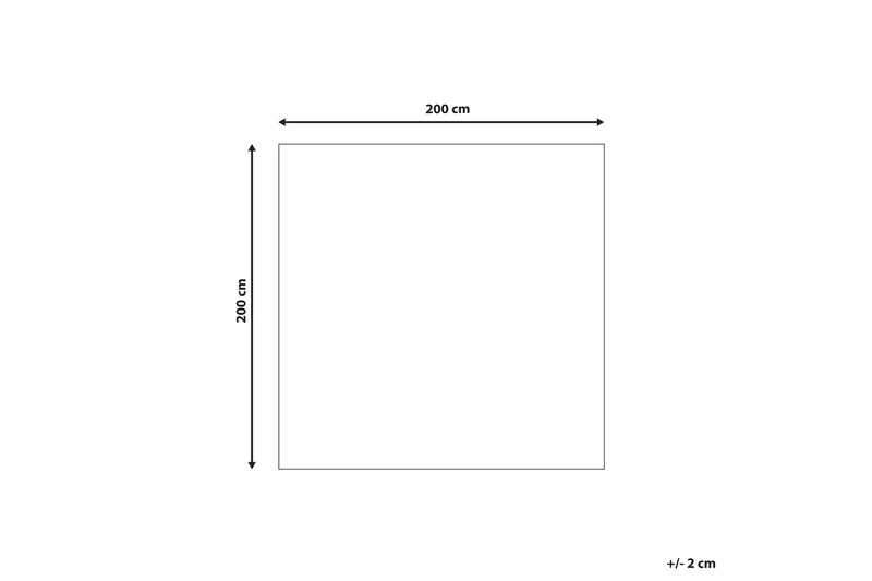 Avdan Bomullsteppe 200x200 cm Kvadratisk - Beige - Tekstiler & tepper - Teppe & matte - Moderne matte - Bomullsmatter