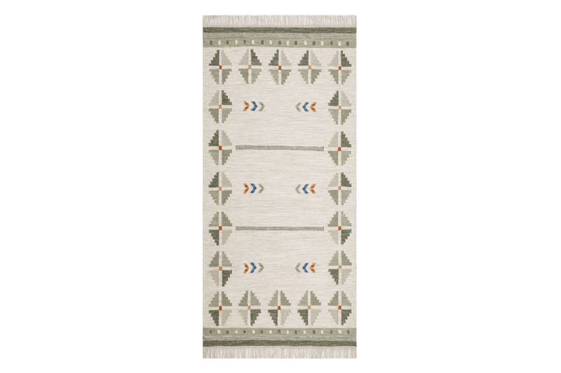 Avesta Ullteppe 80x200 cm Oval, Grønn