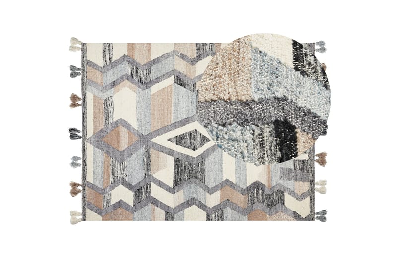 Aygezard Ullteppe 160x230 cm - Grå - Tekstiler & tepper - Teppe & matte - Moderne matte - Ullteppe