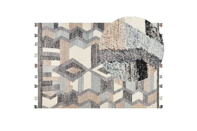 Aygezard Ullteppe 200x300 cm - Grå - Tekstiler & tepper - Teppe & matte - Moderne matte - Ullteppe