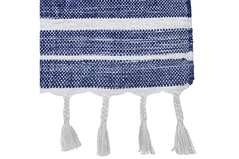 Bademli Ryeteppe 140x200 cm - Blå - Tekstiler & tepper - Teppe & matte - Moderne matte - Ryetepper