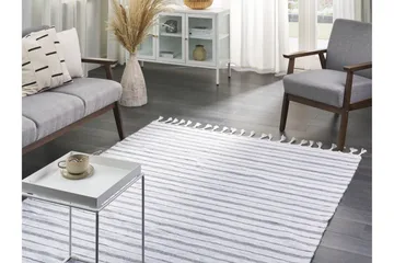 Bademli Ryeteppe 140x200 cm - Grå - Tekstiler & tepper - Teppe & matte - Moderne matte - Ryetepper