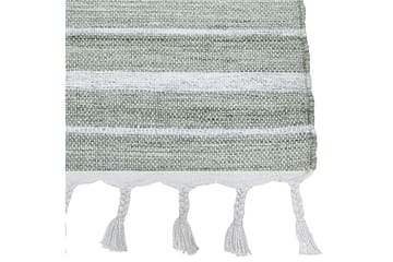 Bademli Ryeteppe 140x200 cm - Grønn - Tekstiler & tepper - Teppe & matte - Flatvevde tepper