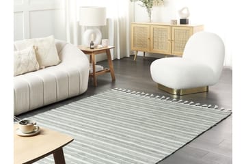 Bademli Ryeteppe 140x200 cm - Grønn - Tekstiler & tepper - Teppe & matte - Flatvevde tepper