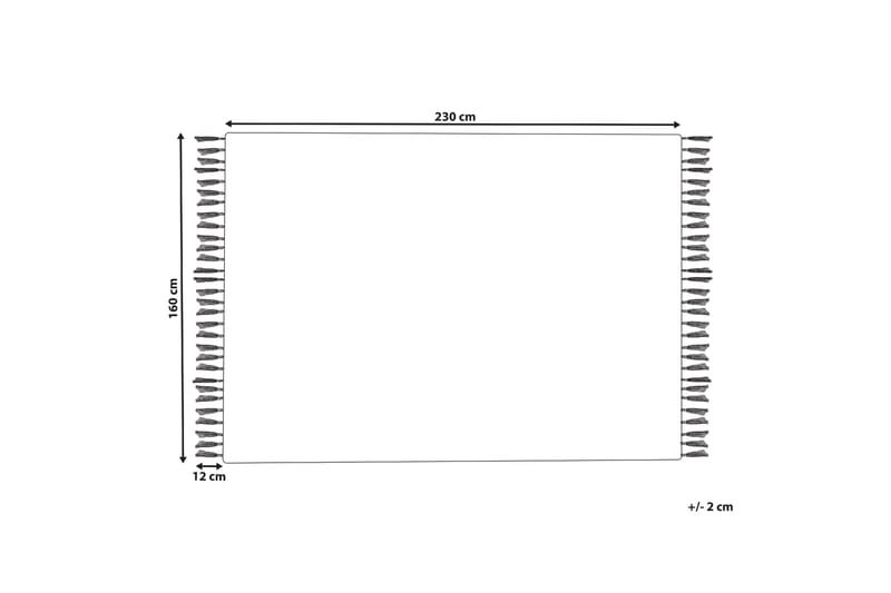 Bademli Ryeteppe 160x230 cm - Blå - Tekstiler & tepper - Teppe & matte - Små tepper