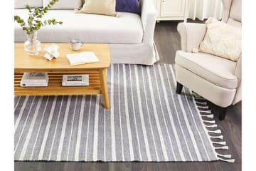 Bademli Ryeteppe 160x230 cm - Grå - Tekstiler & tepper - Teppe & matte - Flatvevde tepper